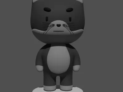 Black Cat 3D model purchase