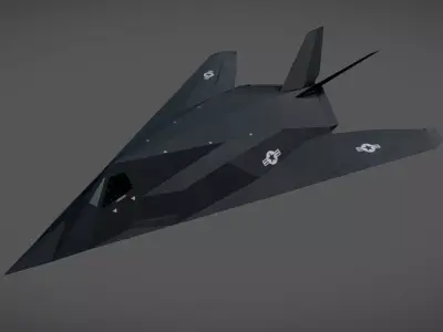 F-117 Nighthawk Low-poly 3D model