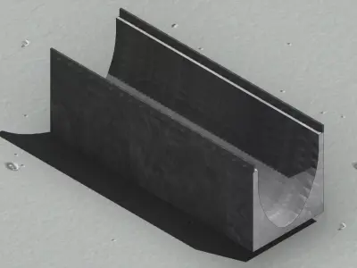 V300 Concrete Drain Channel 1000mm Linear Drain 3D model
