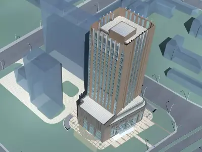 Office Building 3D model 222