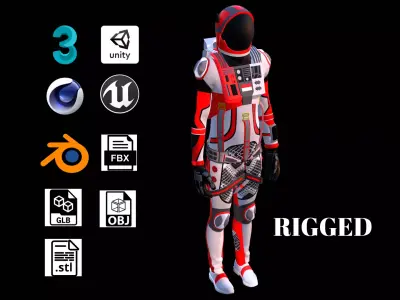 Astronaut Spacesuit Indonesia 3D model