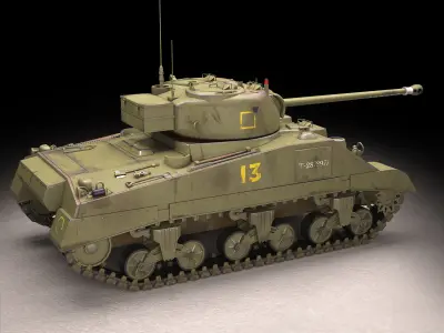 Sherman Firefly  3D model