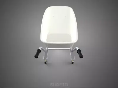 PUSH DUMP CART WHEELS BARROW TROLLEY SWIVEL CASTER WHEELBARROWS 3D model