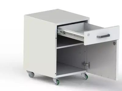 Mobile laboratory cabinet 3D model