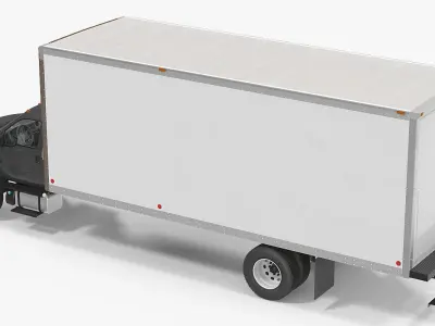 Box Truck Generic Rigged 3D model