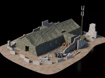 Warzone - HQ Tent 3D model