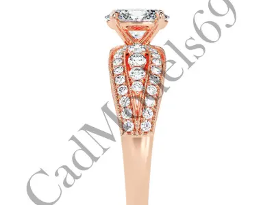 Engagement Ring46 3DM Model with 28 IMAGES and 7 VIDEOS 3D print model