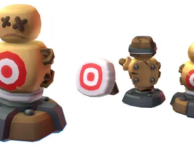 Cube World Practice Dummy - Proto Series Low-poly 3D model