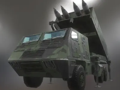 Astros II Low-poly 3D model