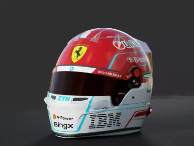 F1 Charles Leclerc Helmet 2026 3D model