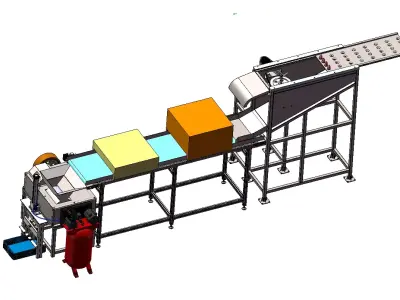 Cashew Shelling Machine 3D model