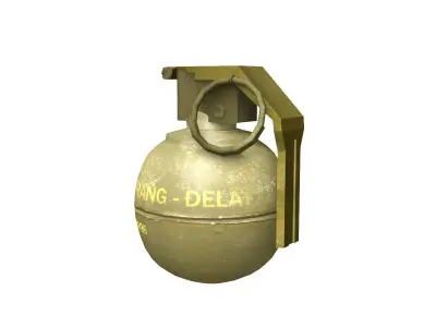 Grenade Pack Low-poly 3D model