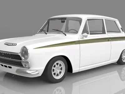 1966 Lotus Cortina 3D model