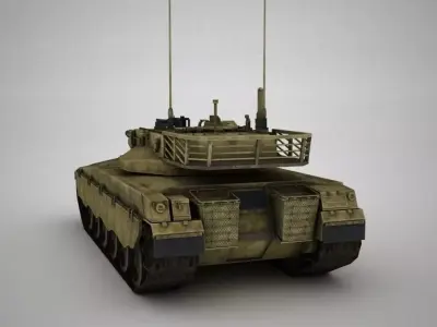 Tank Simple Low-poly 3D model