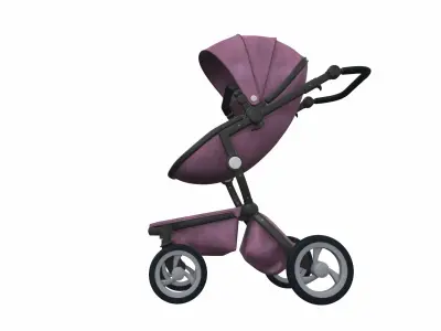 Baby stroller 12 3D model