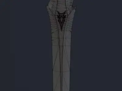 Frostmourne The Runeblade of the Lich King Lore accurate  Low-poly 3D model