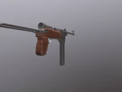 Game ready Old Military weapon M48 3D model Low-Poly Low-poly 3D model