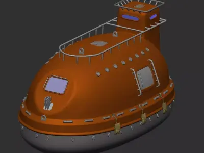 LifeBoat 3D Printable 3D print model
