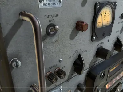 R-250 USSR military receiver Low-poly 3D model
