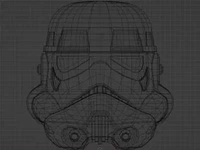 Stormtrooper Helmet from Star Wars Low-poly 3D model