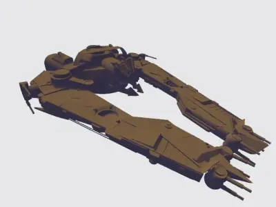 star  wars ship Free 3D model