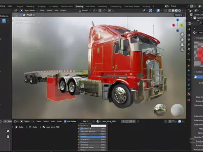 Kenworth K200 Flatbed 3D model