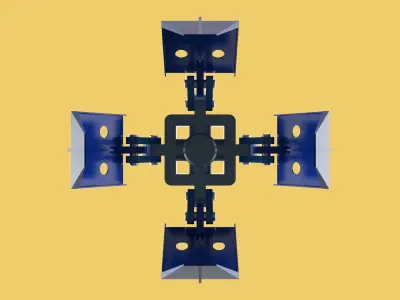 THUMB GRAB BUCKET CRANE ATTACHMENT ARM GRABBER GRAPPLE HOOK JAW 3D model