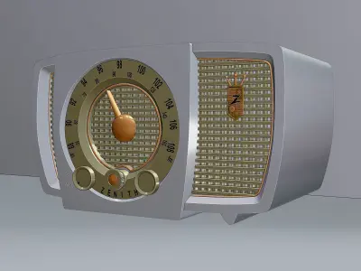 Vintage table receiver 59 3D model