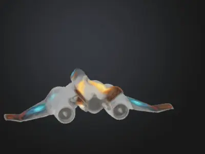  fantastic airplane 3D model 3D model