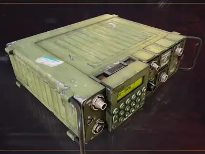 Military Radio RT169 Low-poly 3D model
