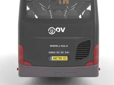 Modern Urban Bus U-Link Style Livery- Detailed 3D Model  3D model