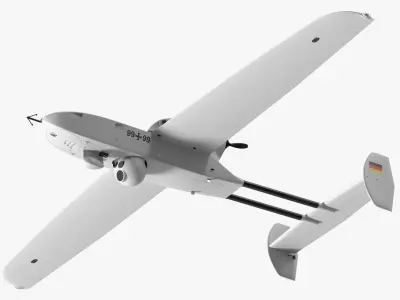 Rheinmetall Luna NG Drone White 3D model