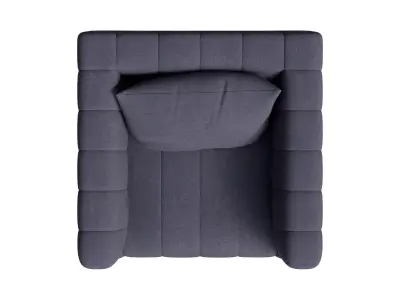 Stripe Rectangle Accent Chair 3D model