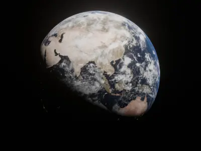 Photorealistic Earth with 6k Textures 3D model