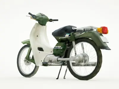 Yamaha Town Mate 50 22F Low-poly 3D model