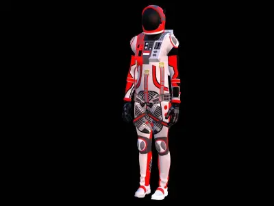 Astronaut Spacesuit Indonesia 3D model