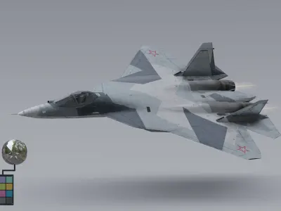 Pack Sukhoi Russian Aircraft - 9 Aircrafts Low-poly 3D model