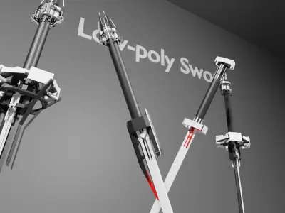 Low-poly Sword Free low-poly 3D model purchase