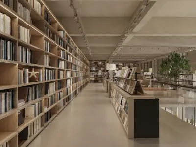  Book Store interior 