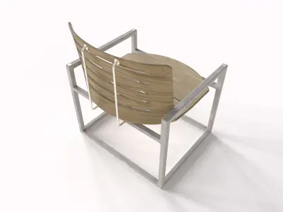 Modern Simple Chair 8K UV map Free low-poly 3D model