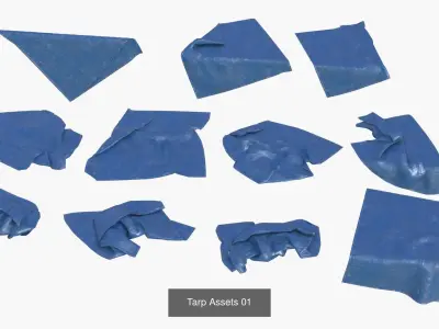 Tarp Assets Collection 3D Model Pack