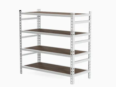 Metal Shelf Set 3D model