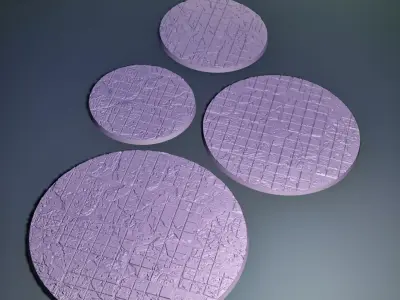 HD Base Set 28 - Shattered Tiles 3D print model