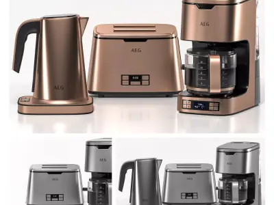 AEG Appliances Set 3D model