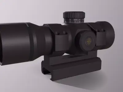 Red Dot Sight Low-poly 3D model shop