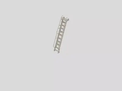 Industrial Factory Ladder Section for 3D print 3D model