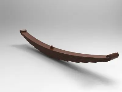 Rear Leaf Suspension  Free 3D model
