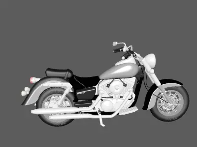 Motorcycle kawasaki  3D model