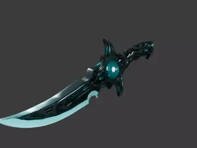 Futuristic Arcane Energy Dagger 3D model