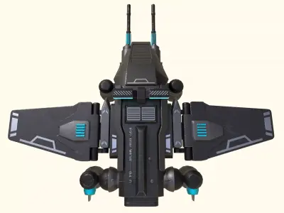 Drone - Police Model Low-poly 3D model